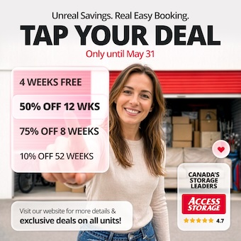 Access Storage - Sault Sainte Marie Promotion